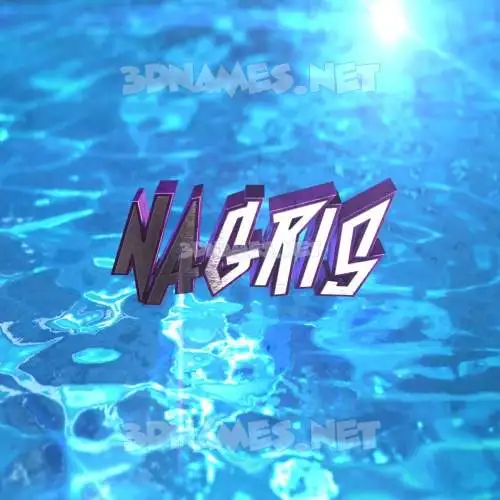 nagris in Water 2015 style - 3D name wallpaper nagris in Water 2015 style - 3D name wallpaper
