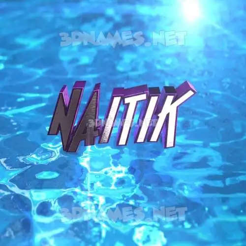 naitik in Water 2015 style - 3D name wallpaper naitik in Water 2015 style - 3D name wallpaper