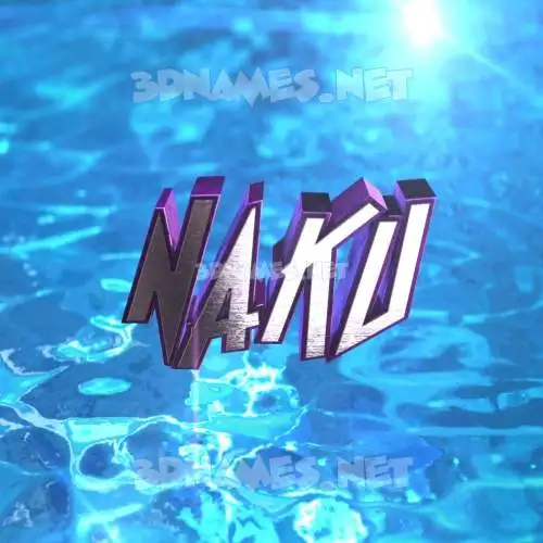 naku in Water 2015 style - 3D name wallpaper naku in Water 2015 style - 3D name wallpaper