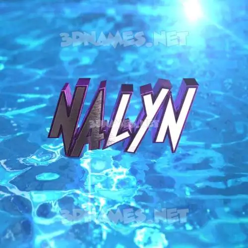 nalyn in Water 2015 style - 3D name wallpaper nalyn in Water 2015 style - 3D name wallpaper