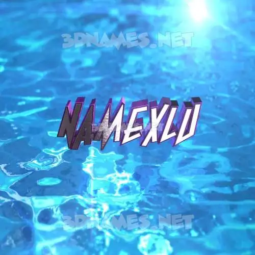 namexlu in Water 2015 style - 3D name wallpaper namexlu in Water 2015 style - 3D name wallpaper