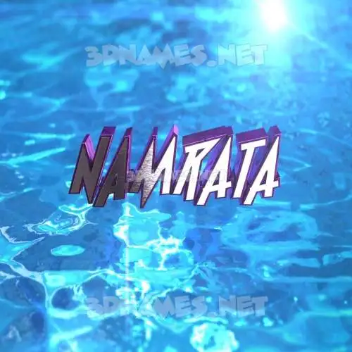 namrata in Water 2015 style - 3D name wallpaper