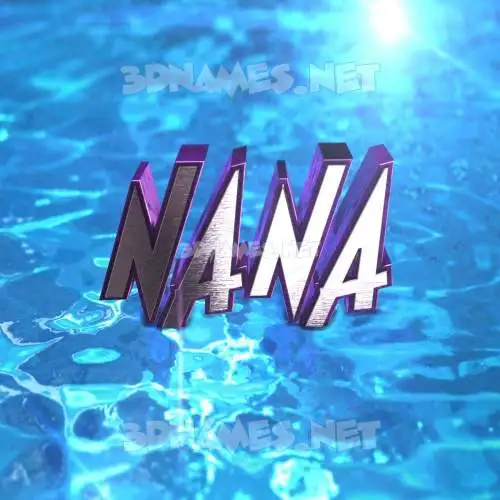 nana in Water 2015 style - 3D name wallpaper nana in Water 2015 style - 3D name wallpaper