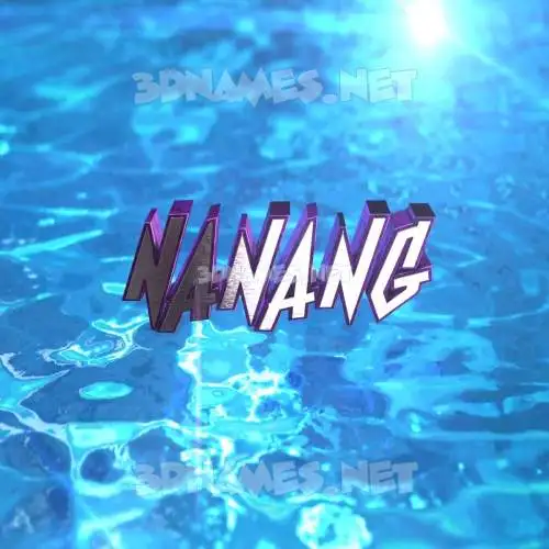 nanang in Water 2015 style - 3D name wallpaper nanang in Water 2015 style - 3D name wallpaper
