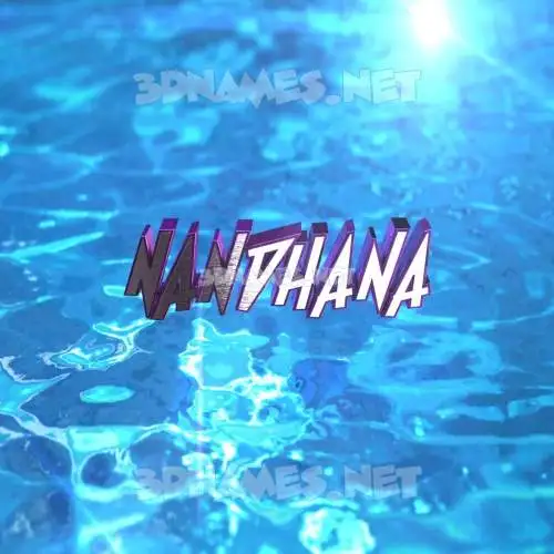 nandhana in Water 2015 style - 3D name wallpaper nandhana in Water 2015 style - 3D name wallpaper