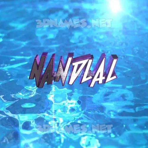 nandlal in Water 2015 style - 3D name wallpaper nandlal in Water 2015 style - 3D name wallpaper
