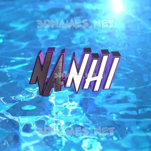 nanhi in Water 2015 style - 3D name wallpaper nanhi in Water 2015 style - 3D name wallpaper