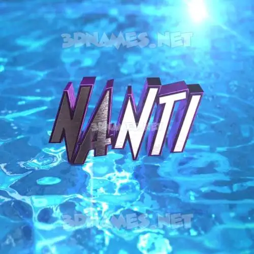 nanti in Water 2015 style - 3D name wallpaper nanti in Water 2015 style - 3D name wallpaper