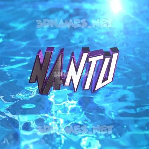 nantu in Water 2015 style - 3D name wallpaper nantu in Water 2015 style - 3D name wallpaper