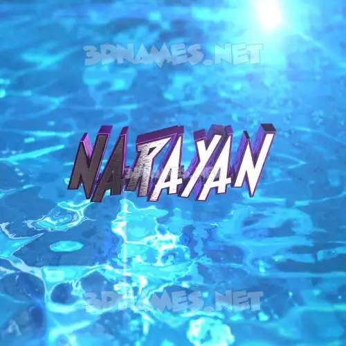 narayan in Water 2015 style - 3D name wallpaper narayan in Water 2015 style - 3D name wallpaper