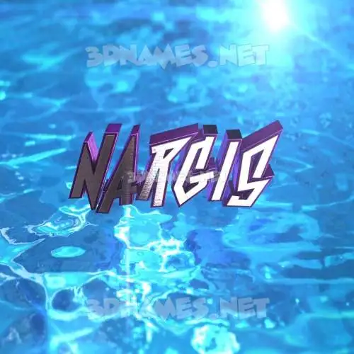 nargis in Water 2015 style - 3D name wallpaper nargis in Water 2015 style - 3D name wallpaper