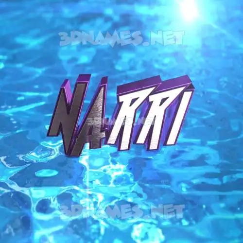 narri in Water 2015 style - 3D name wallpaper narri in Water 2015 style - 3D name wallpaper