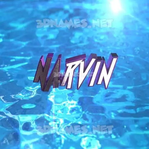 narvin in Water 2015 style - 3D name wallpaper narvin in Water 2015 style - 3D name wallpaper