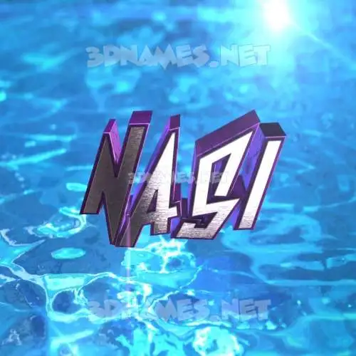 nasi in Water 2015 style - 3D name wallpaper nasi in Water 2015 style - 3D name wallpaper