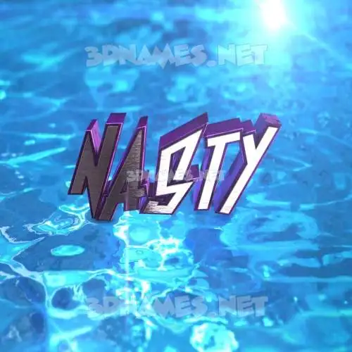 nasty in Water 2015 style - 3D name wallpaper nasty in Water 2015 style - 3D name wallpaper
