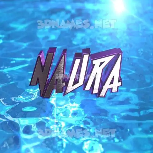 naura in Water 2015 style - 3D name wallpaper naura in Water 2015 style - 3D name wallpaper