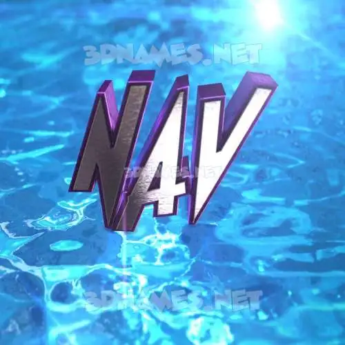nav in Water 2015 style - 3D name wallpaper nav in Water 2015 style - 3D name wallpaper