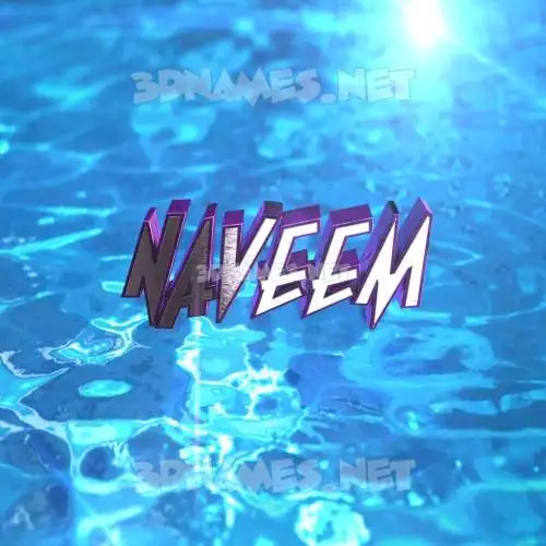 naveem in Water 2015 style - 3D name wallpaper naveem in Water 2015 style - 3D name wallpaper