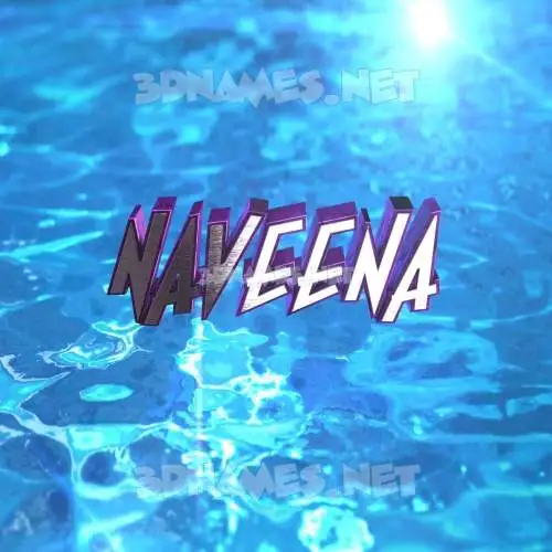 naveena in Water 2015 style - 3D name wallpaper