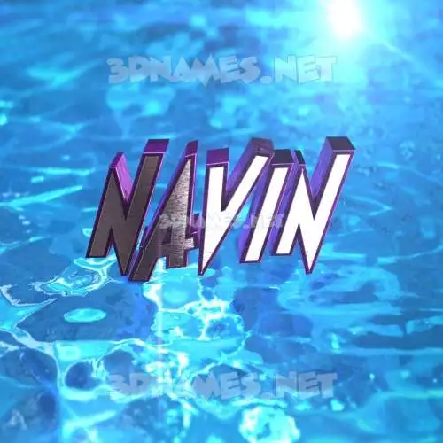 navin in Water 2015 style - 3D name wallpaper navin in Water 2015 style - 3D name wallpaper