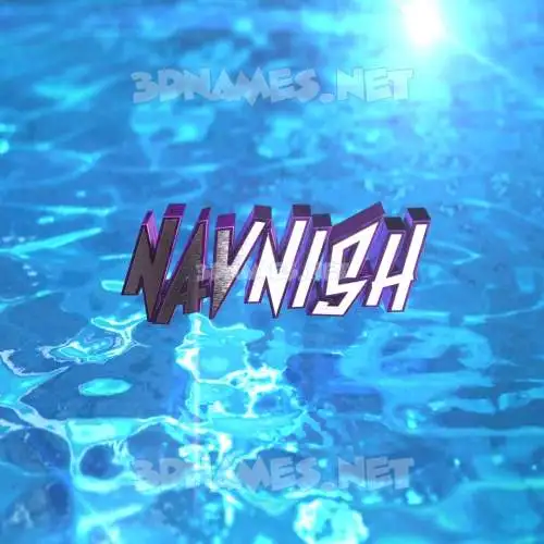 navnish in Water 2015 style - 3D name wallpaper navnish in Water 2015 style - 3D name wallpaper