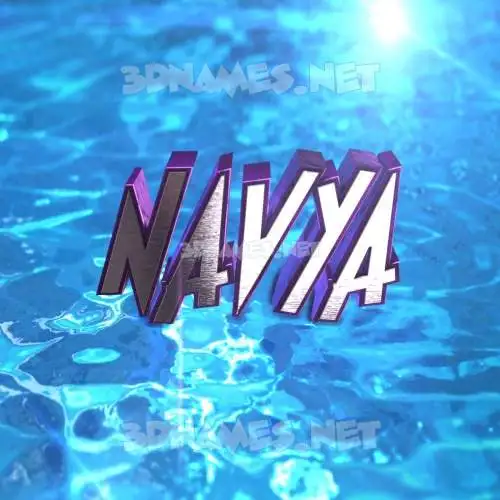 navya in Water 2015 style - 3D name wallpaper navya in Water 2015 style - 3D name wallpaper