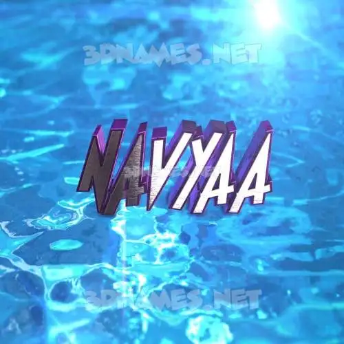 navyaa in Water 2015 style - 3D name wallpaper navyaa in Water 2015 style - 3D name wallpaper