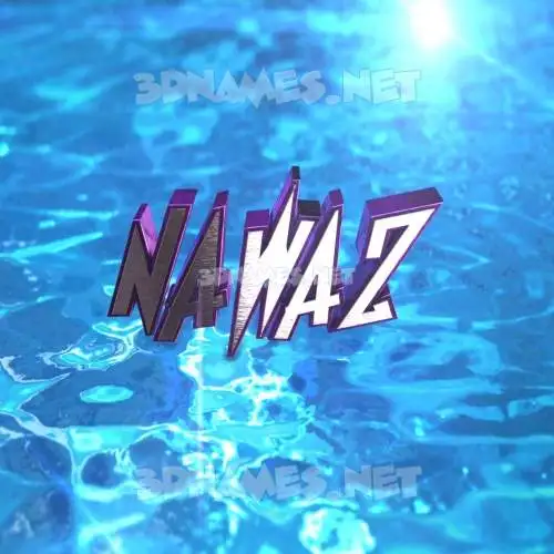 nawaz in Water 2015 style - 3D name wallpaper nawaz in Water 2015 style - 3D name wallpaper