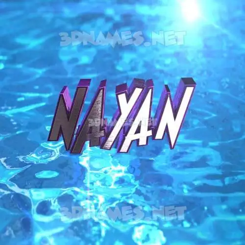 nayan in Water 2015 style - 3D name wallpaper nayan in Water 2015 style - 3D name wallpaper