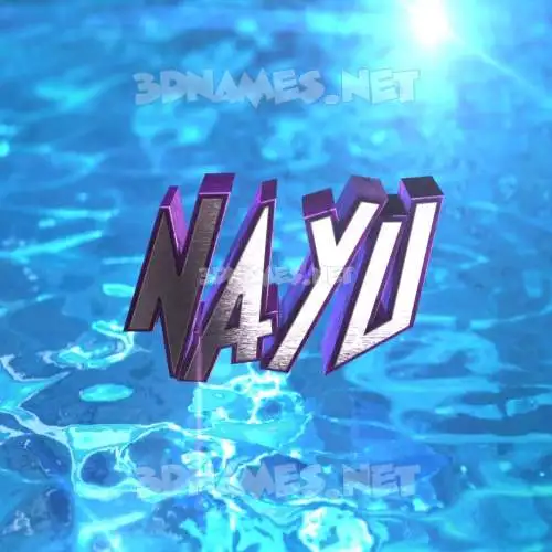 nayu in Water 2015 style - 3D name wallpaper nayu in Water 2015 style - 3D name wallpaper