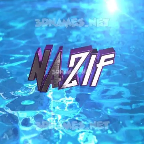 nazif in Water 2015 style - 3D name wallpaper nazif in Water 2015 style - 3D name wallpaper