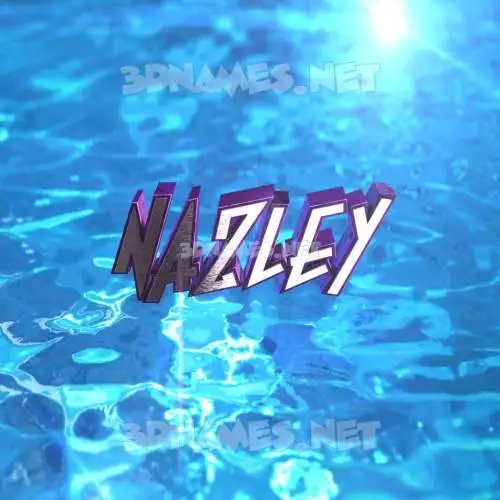 nazley in Water 2015 style - 3D name wallpaper nazley in Water 2015 style - 3D name wallpaper