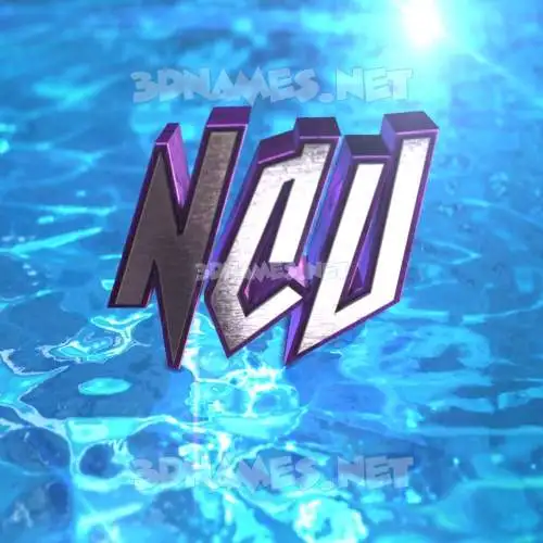 ncu in Water 2015 style - 3D name wallpaper