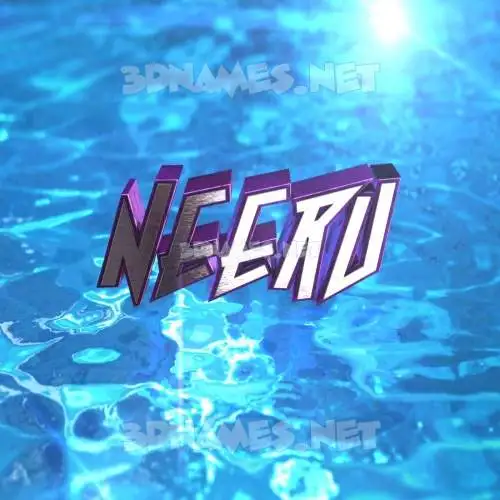 neeru in Water 2015 style - 3D name wallpaper neeru in Water 2015 style - 3D name wallpaper
