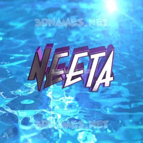 neeta in Water 2015 style - 3D name wallpaper