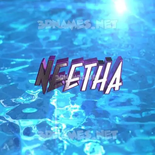 neetha in Water 2015 style - 3D name wallpaper neetha in Water 2015 style - 3D name wallpaper