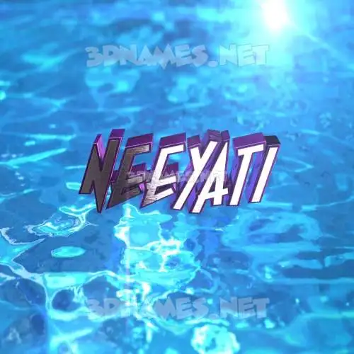 neeyati in Water 2015 style - 3D name wallpaper neeyati in Water 2015 style - 3D name wallpaper
