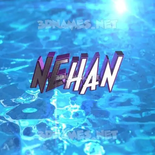 nehan in Water 2015 style - 3D name wallpaper nehan in Water 2015 style - 3D name wallpaper