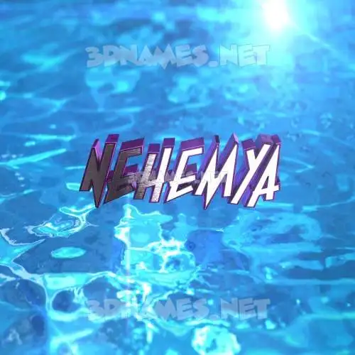 nehemya in Water 2015 style - 3D name wallpaper nehemya in Water 2015 style - 3D name wallpaper