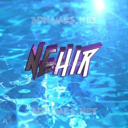 nehir in Water 2015 style - 3D name wallpaper nehir in Water 2015 style - 3D name wallpaper