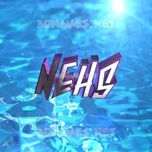 nehs in Water 2015 style - 3D name wallpaper nehs in Water 2015 style - 3D name wallpaper