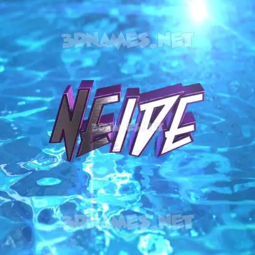 neide in Water 2015 style - 3D name wallpaper