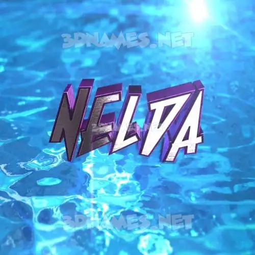 nelda in Water 2015 style - 3D name wallpaper nelda in Water 2015 style - 3D name wallpaper