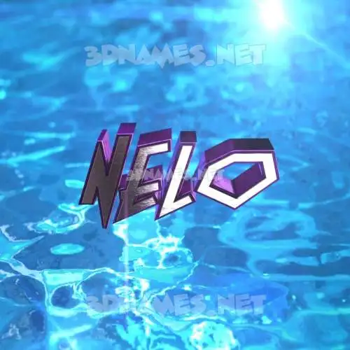 nelo in Water 2015 style - 3D name wallpaper