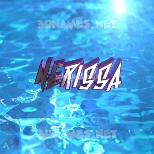 nerissa in Water 2015 style - 3D name wallpaper nerissa in Water 2015 style - 3D name wallpaper