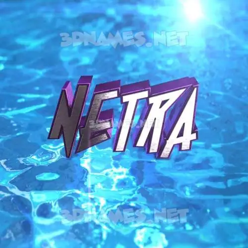 netra in Water 2015 style - 3D name wallpaper netra in Water 2015 style - 3D name wallpaper