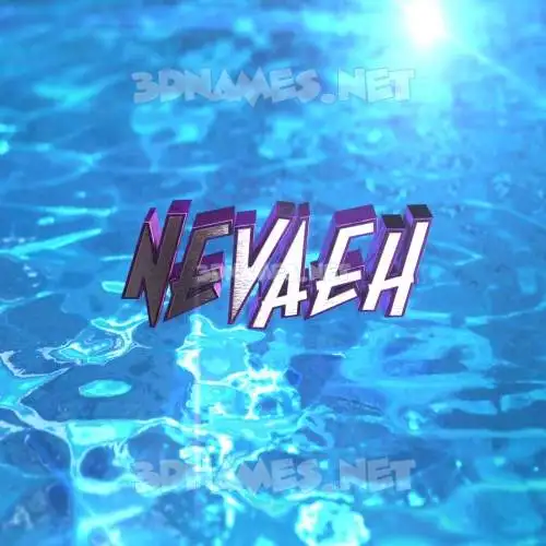 nevaeh in Water 2015 style - 3D name wallpaper