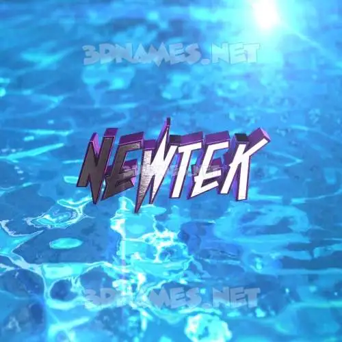 newtek in Water 2015 style - 3D name wallpaper
