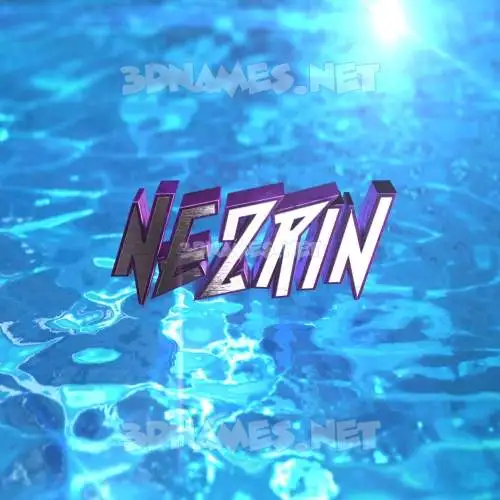 nezrin in Water 2015 style - 3D name wallpaper nezrin in Water 2015 style - 3D name wallpaper