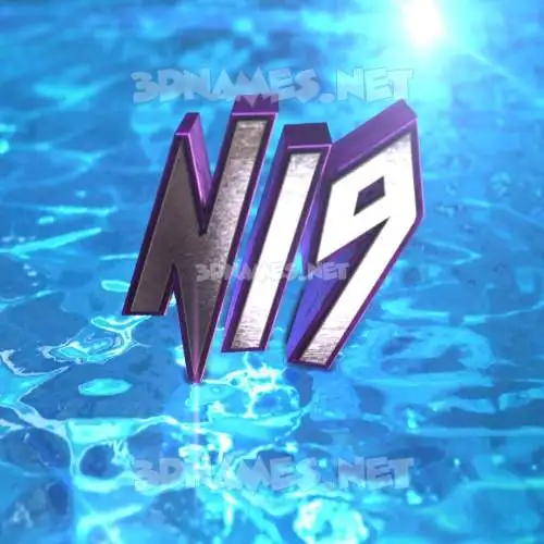 ni9 in Water 2015 style - 3D name wallpaper ni9 in Water 2015 style - 3D name wallpaper